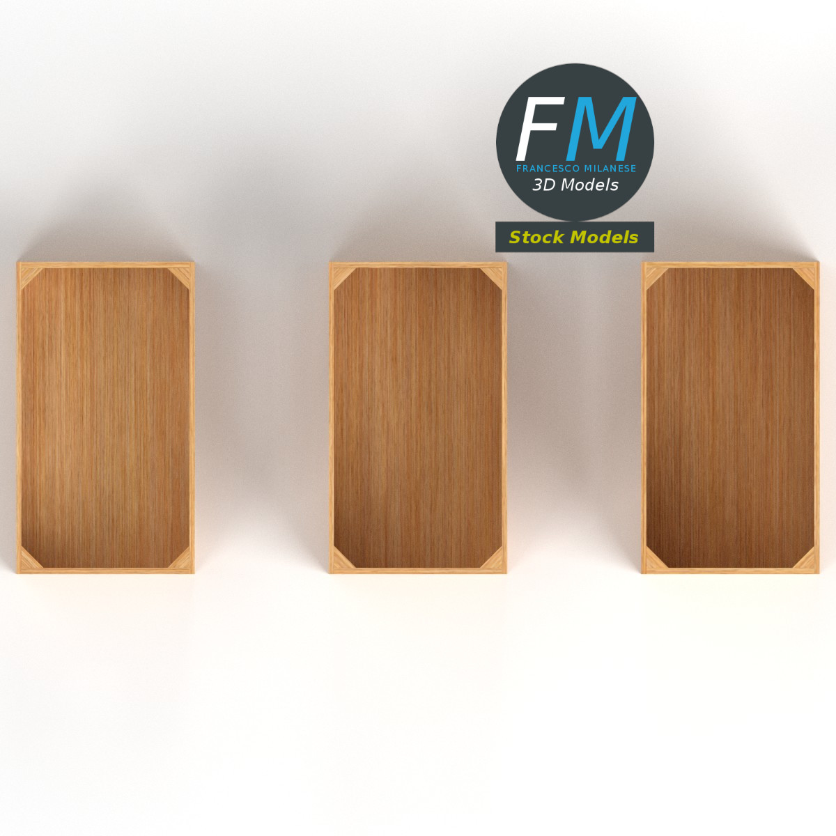 3D-Modell - Leere Holzkisten - 06