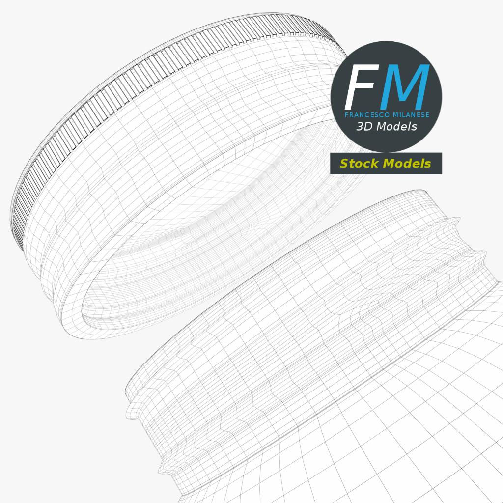 3D-Modell - Leerer Kunststoffbehälter - 08