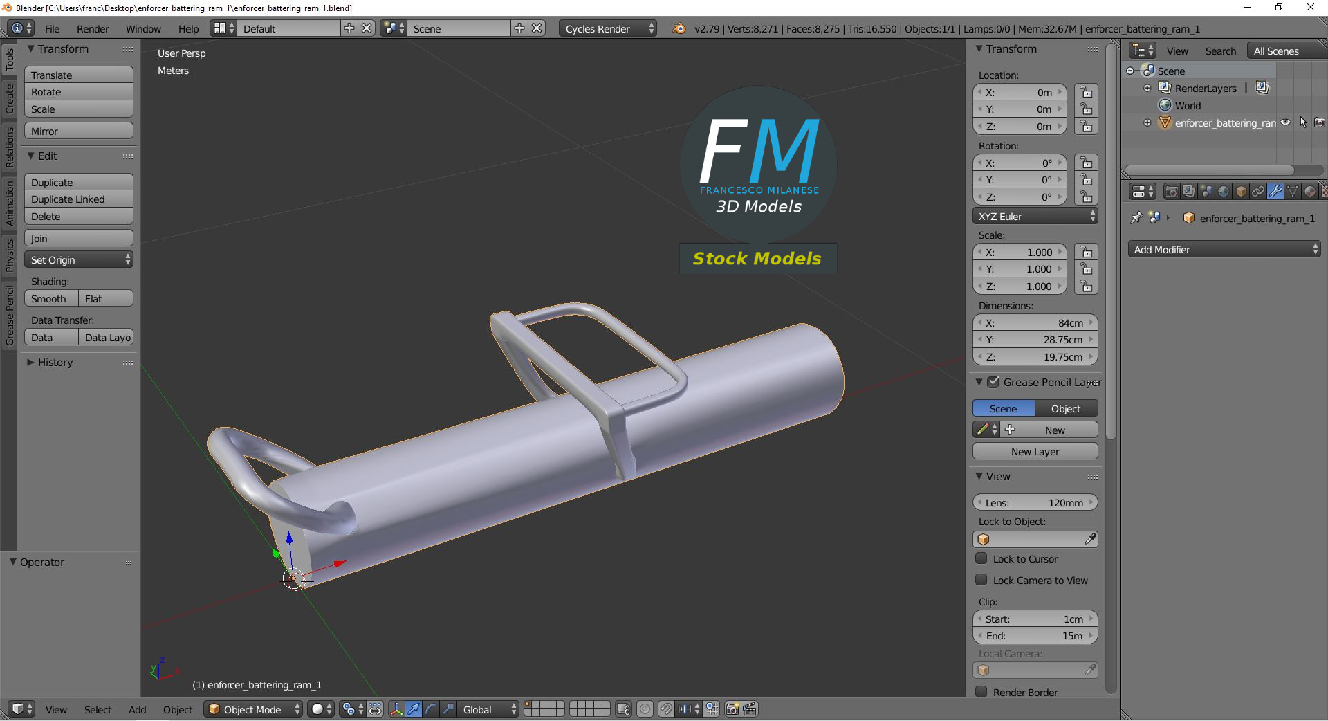 3D-Modell - Enforcer Rammbock - 09