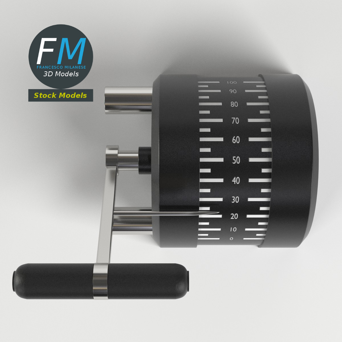 3D-Modell - Motorsteuerhebel - 06