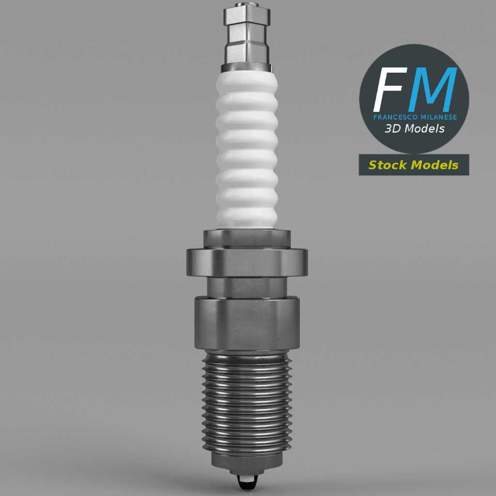 3D-Modell - Motorzündkerze - 04