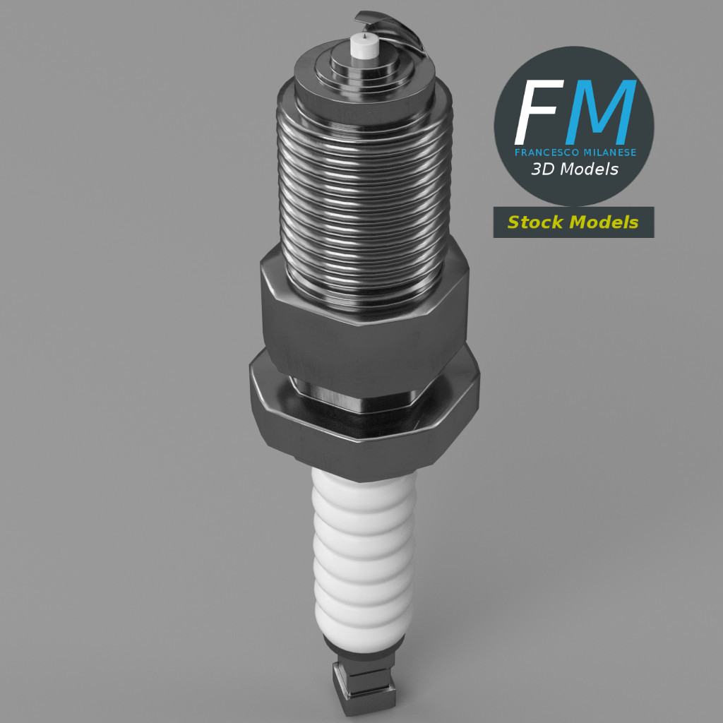 3D-Modell - Motorzündkerze - 05