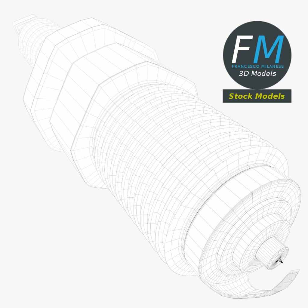 3D-Modell - Motorzündkerze - 08