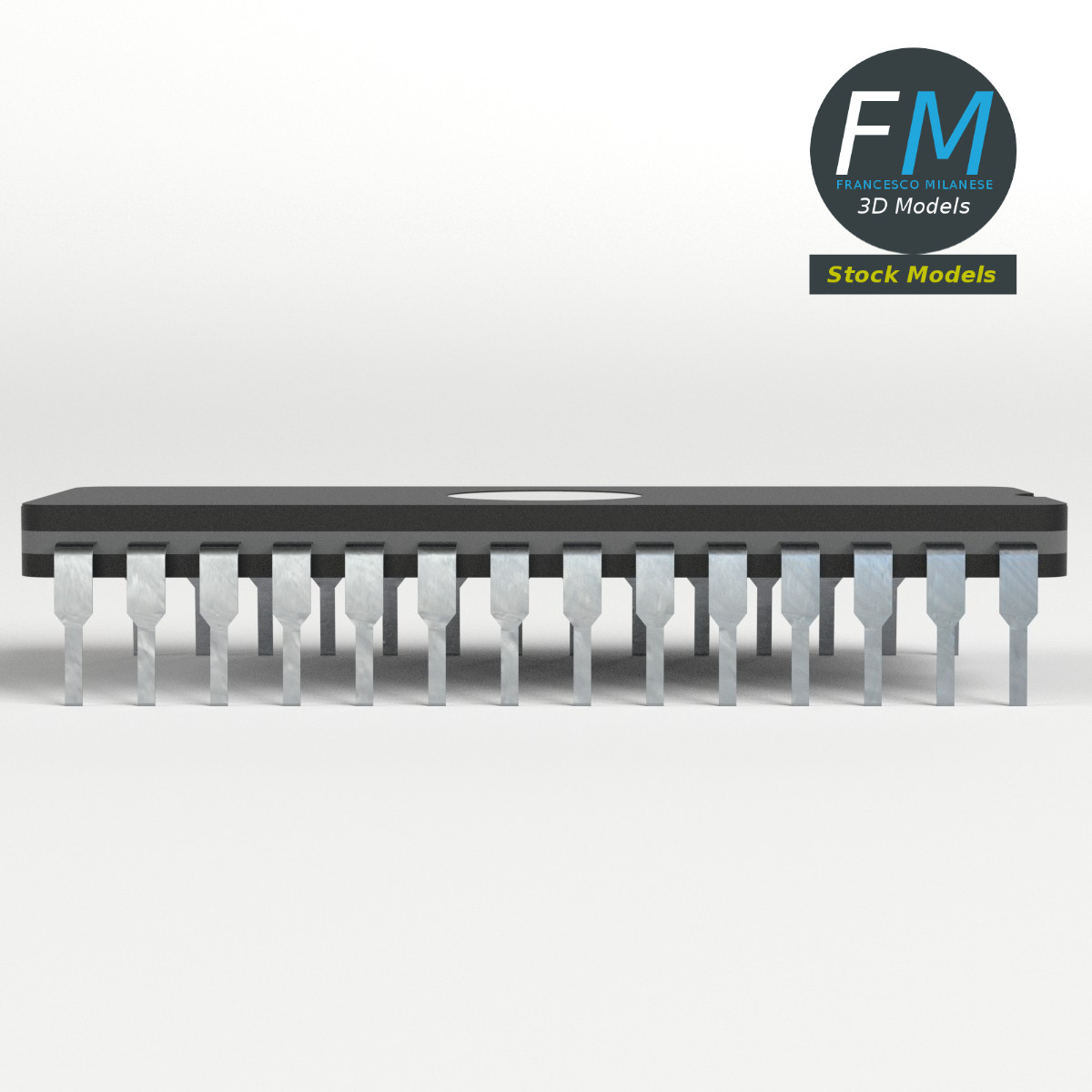 3D-Modell - EPROM-Chip - 04