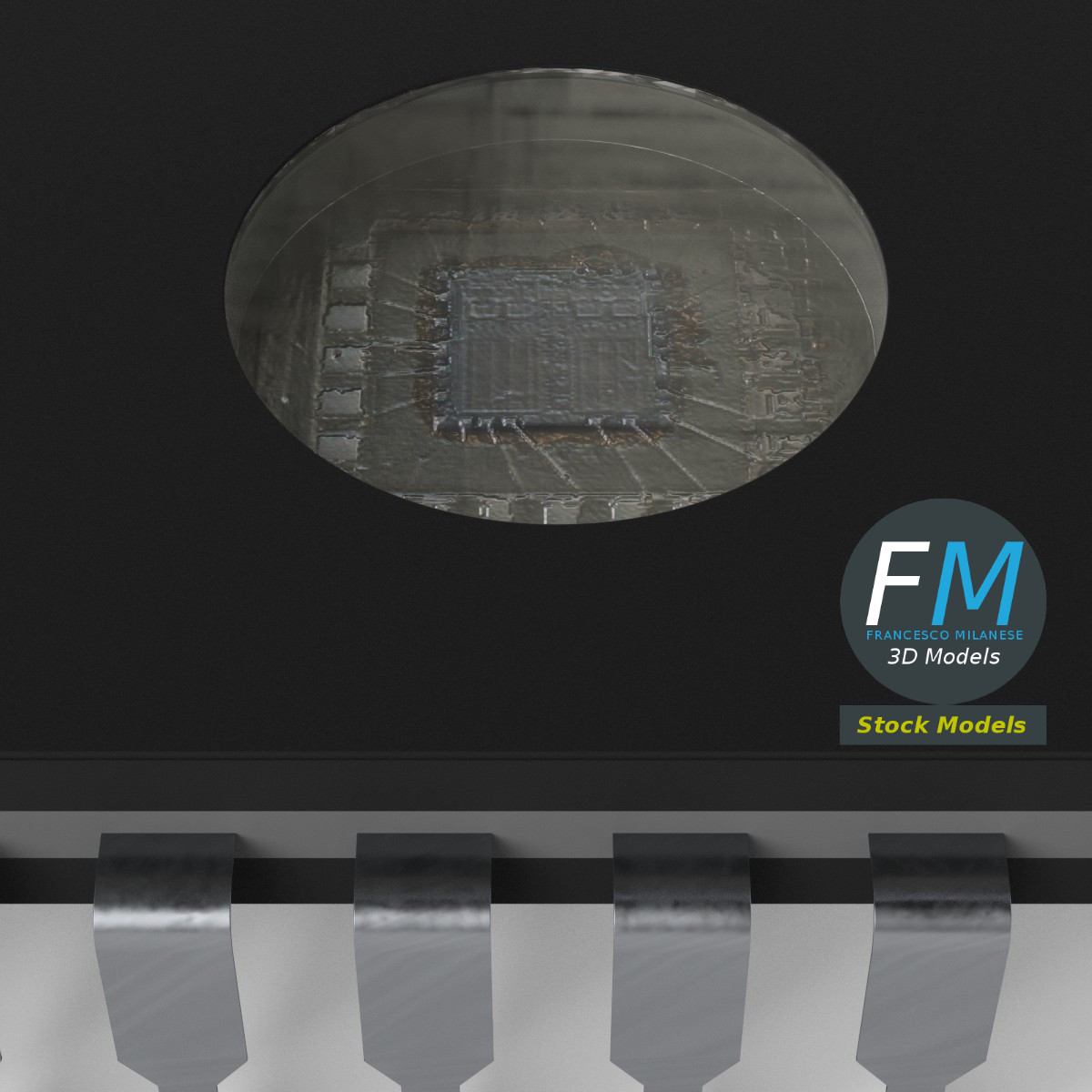 3D-Modell - EPROM-Chip - 05