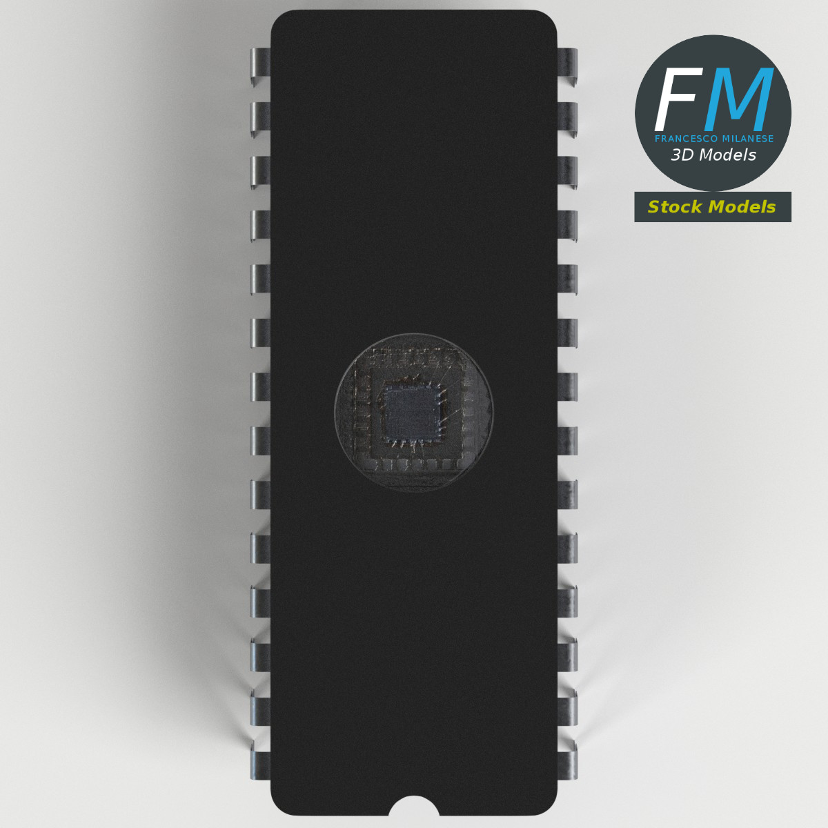 3D-Modell - EPROM-Chip - 06