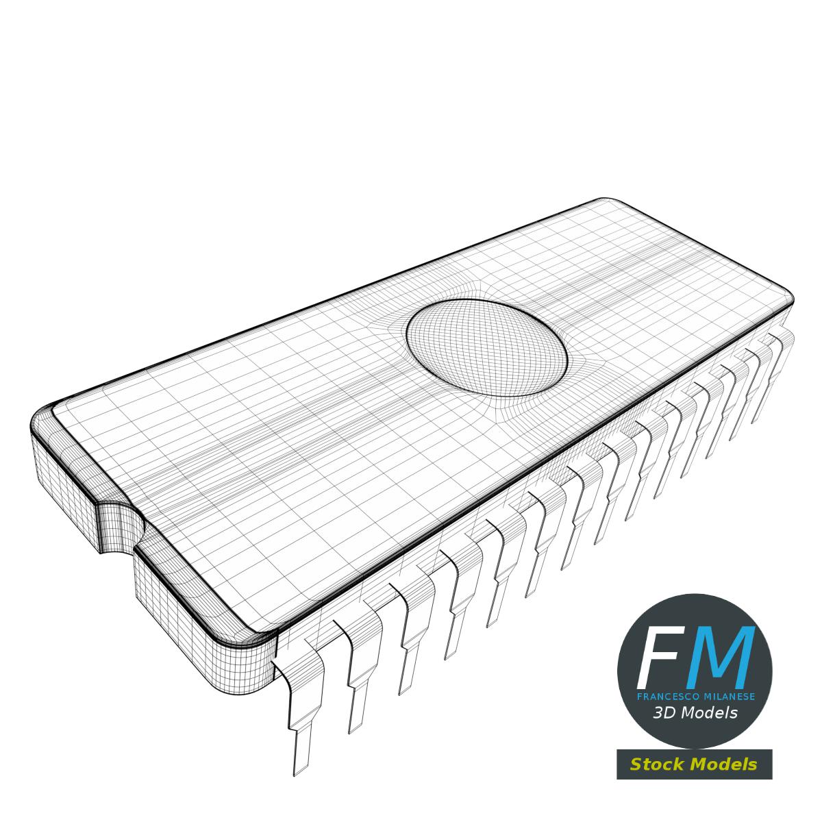 3D-Modell - EPROM-Chip - 07