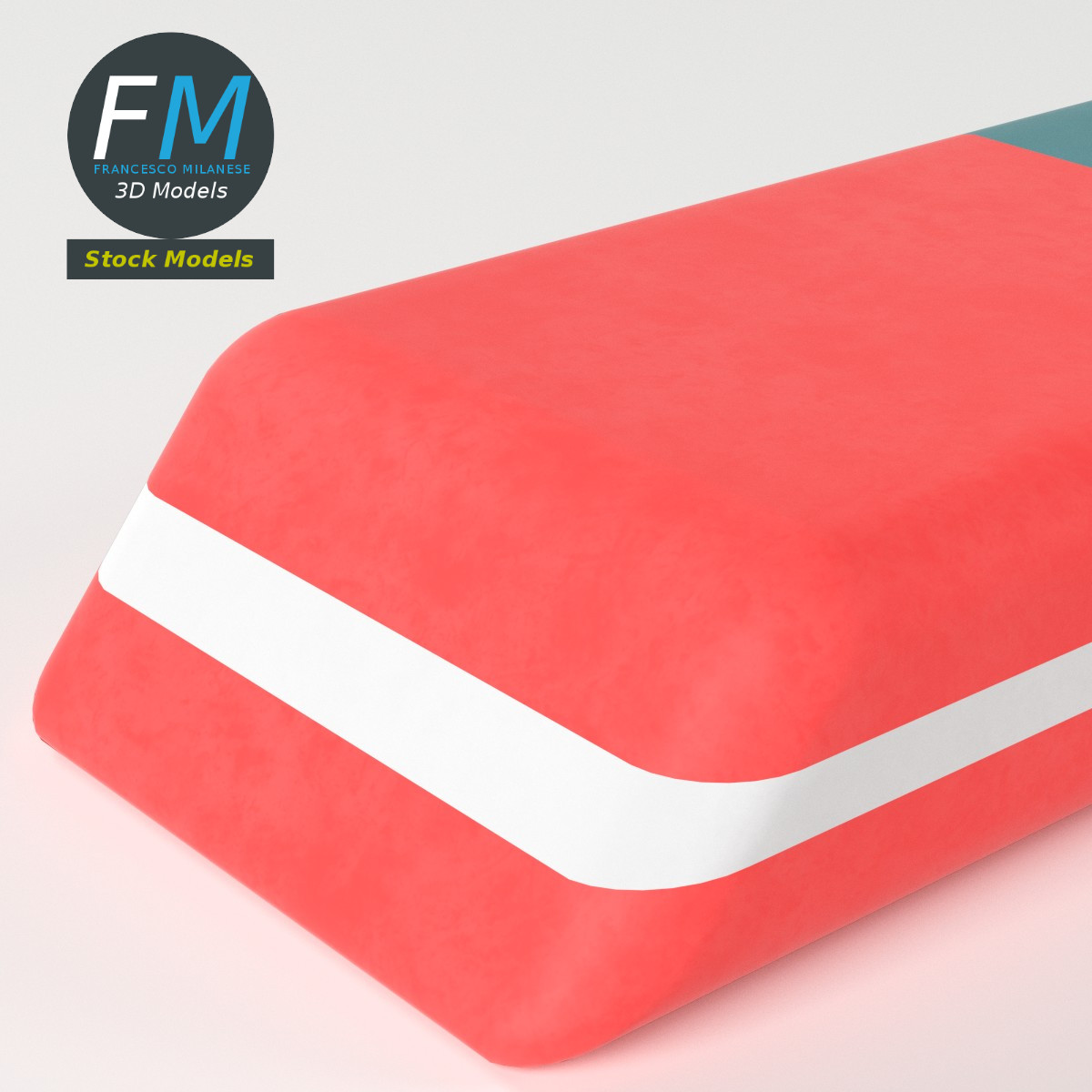 3D-Modell - Zweifarbiger Radiergummi - 05