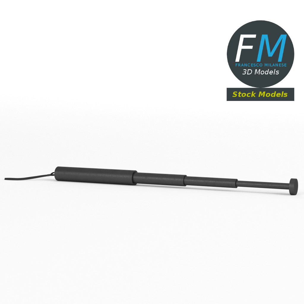 3D-Modell - Teleskopschlagstock - 03