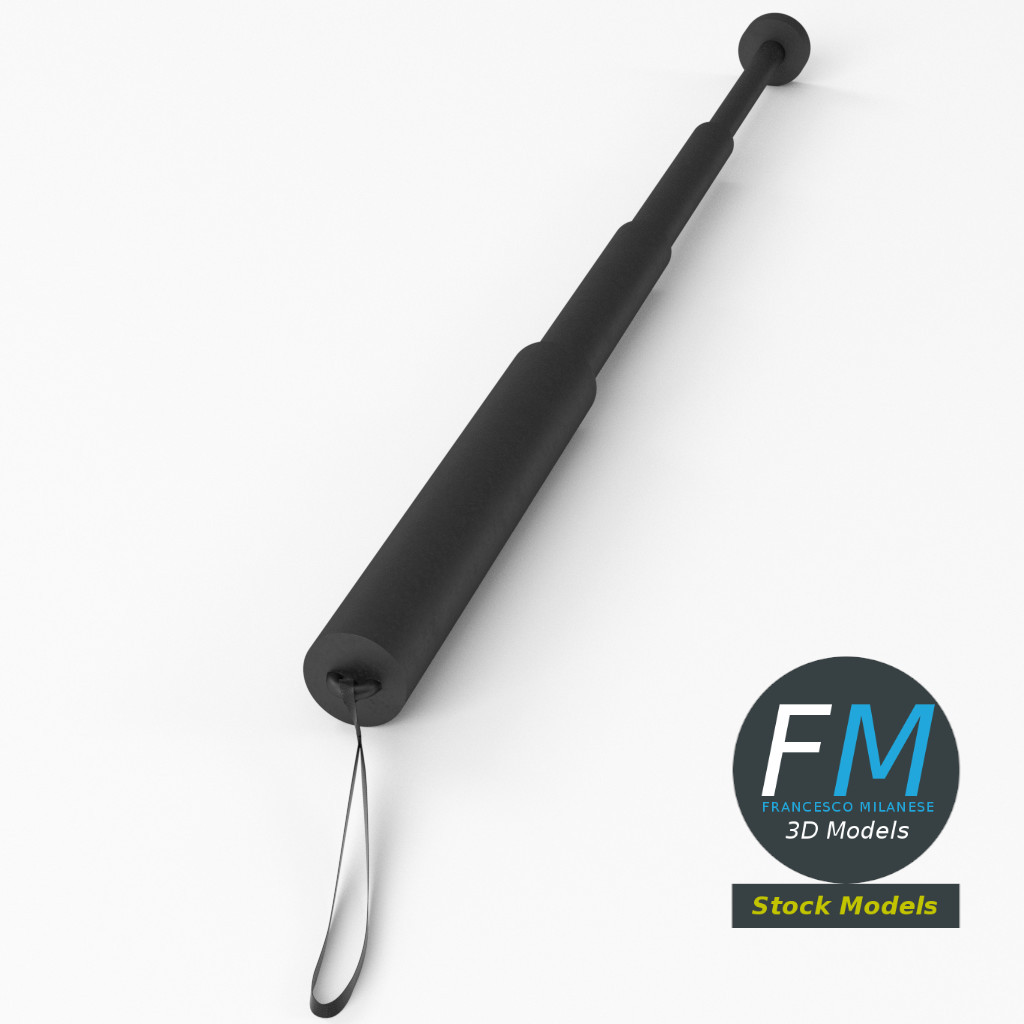 3D-Modell - Teleskopschlagstock - 05