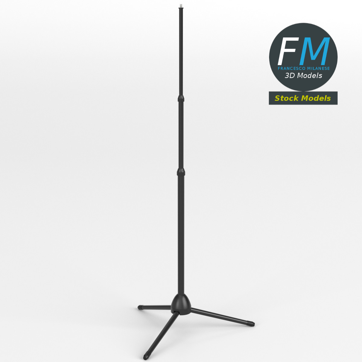 3D-Modell - Ausziehbares Teleskopstativ - 01