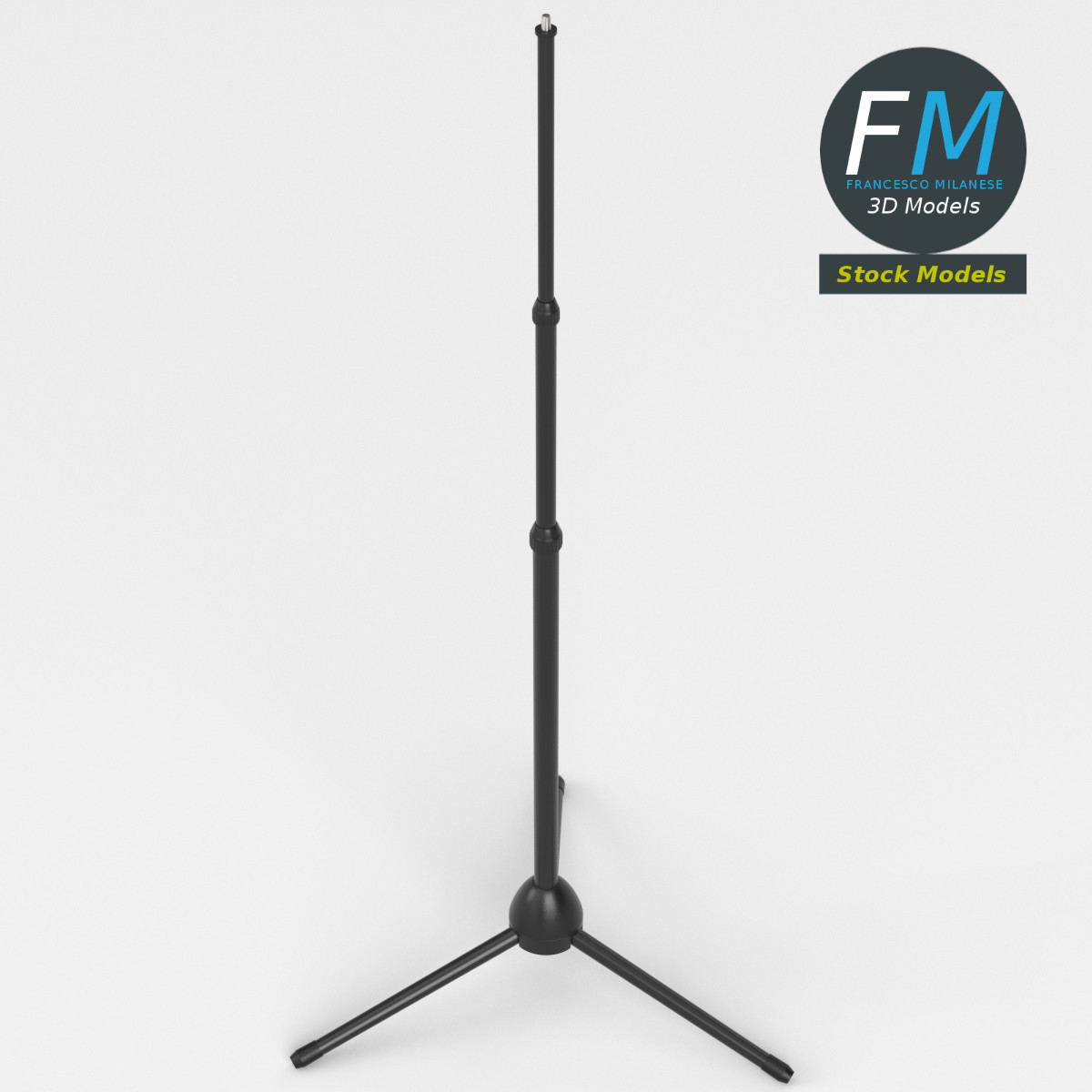 3D-Modell - Ausziehbares Teleskopstativ - 02