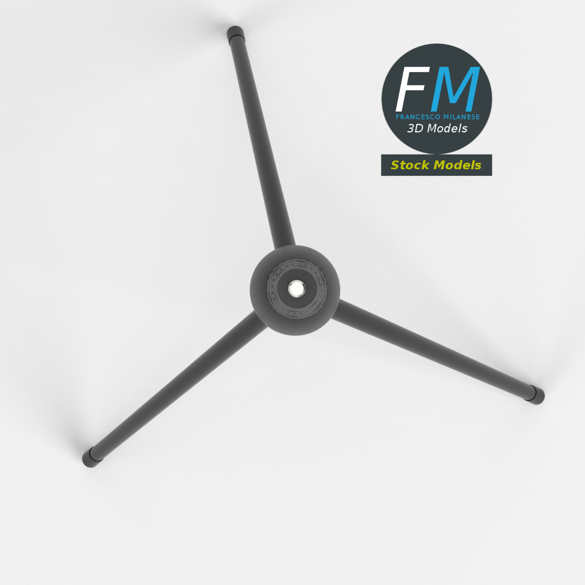 3D-Modell - Ausziehbares Teleskopstativ - 06