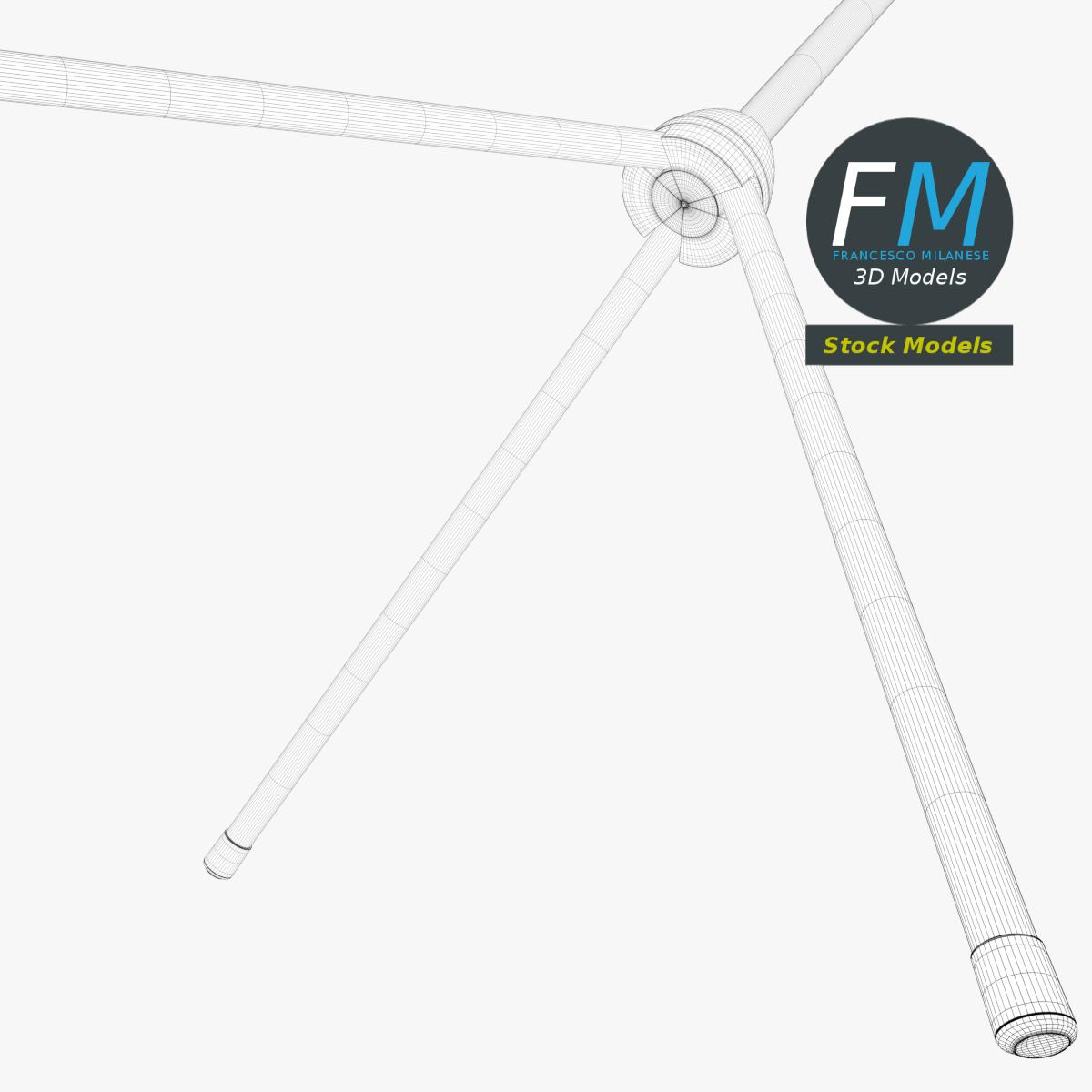 3D-Modell - Ausziehbares Teleskopstativ - 08