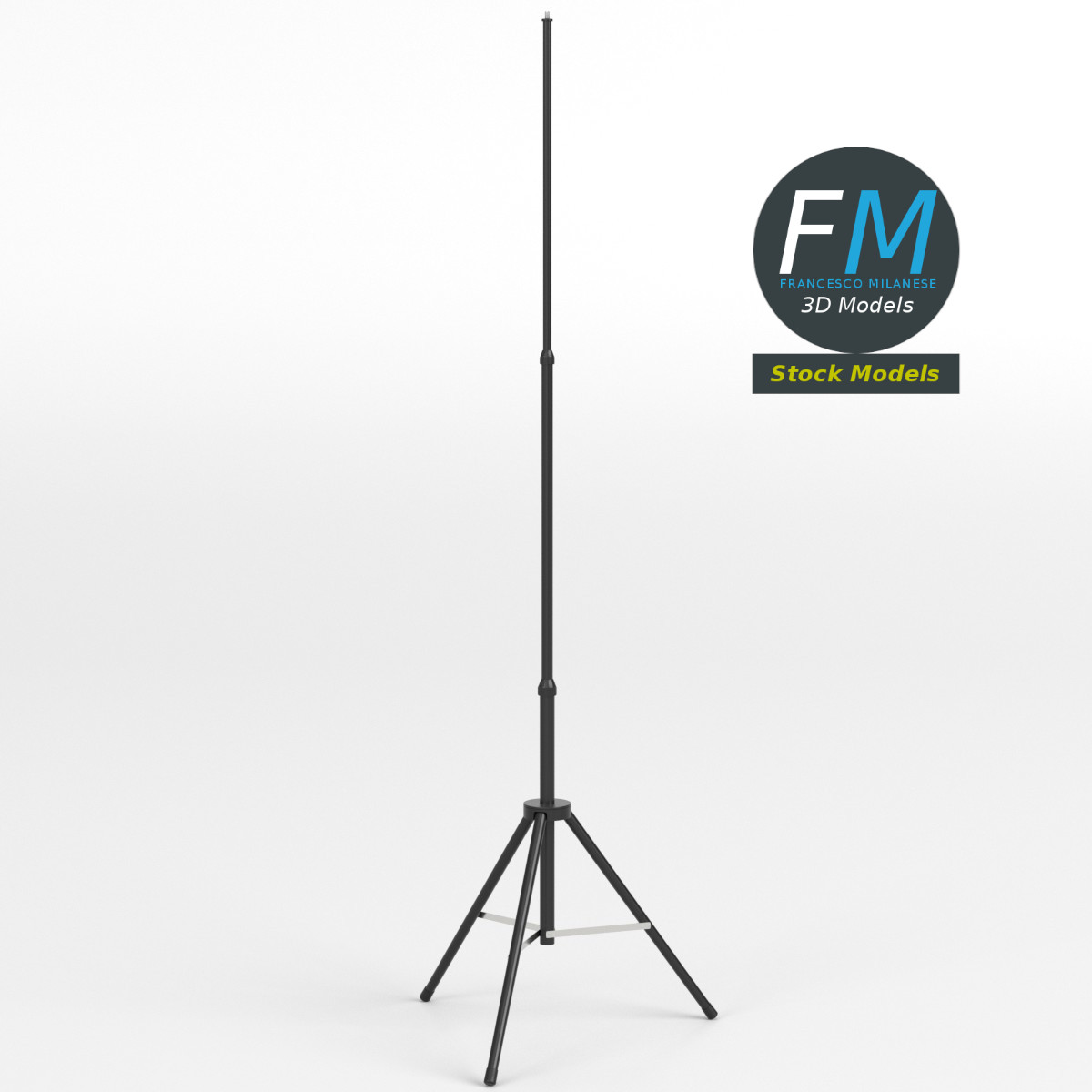 3D-Modell - Ausziehbares Teleskopstativ - 01