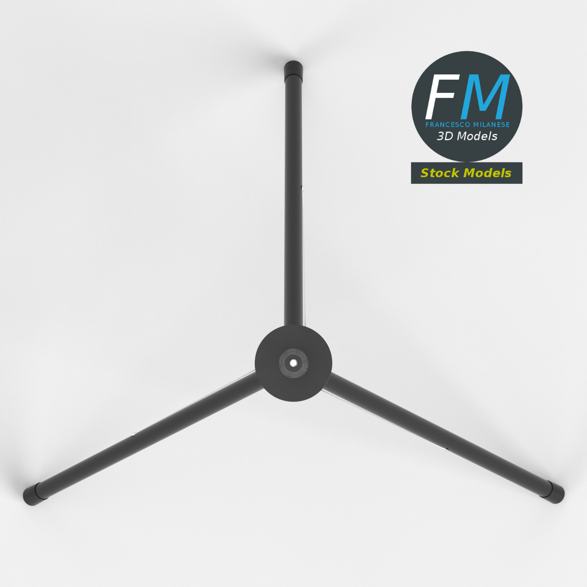 3D-Modell - Ausziehbares Teleskopstativ - 06