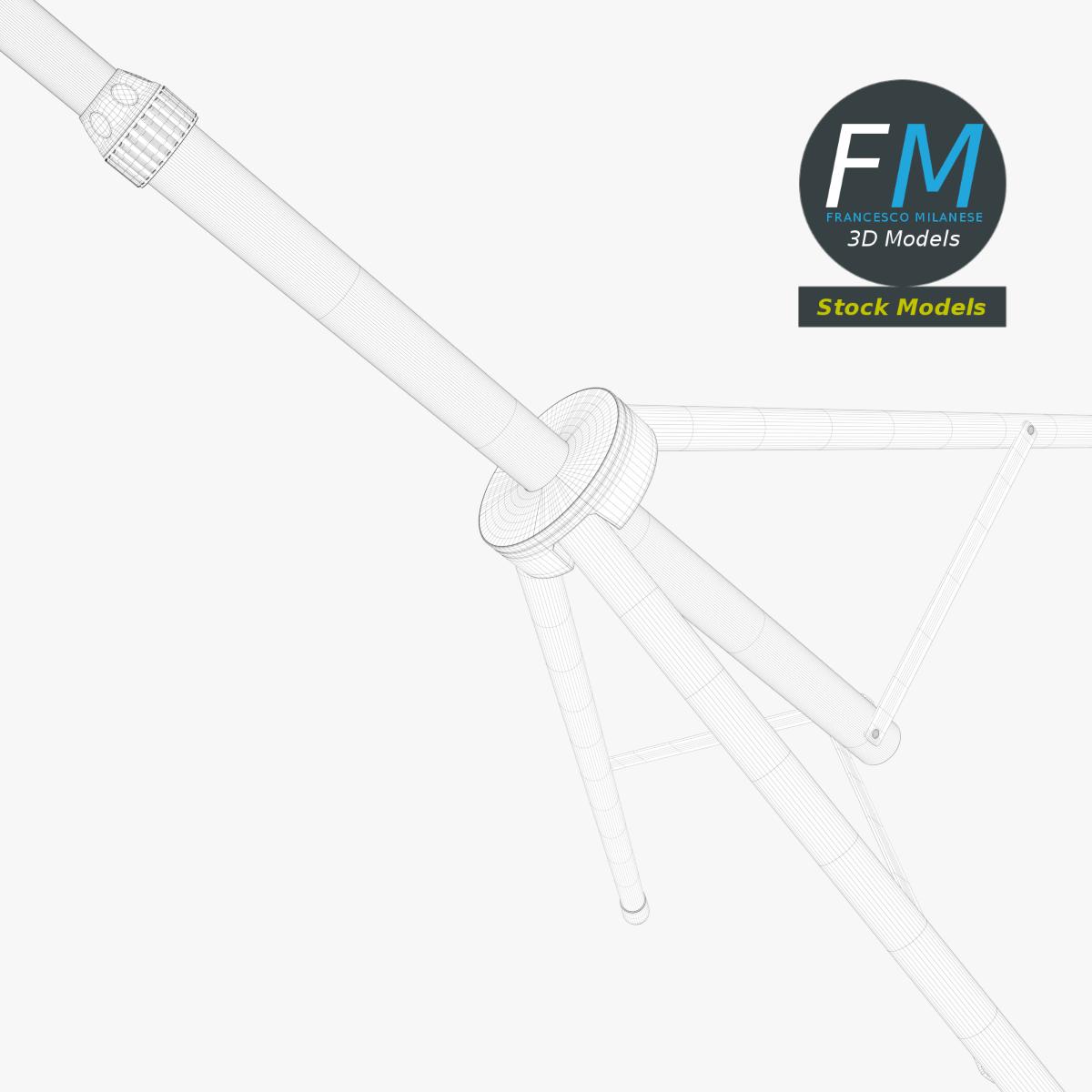 3D-Modell - Ausziehbares Teleskopstativ - 08
