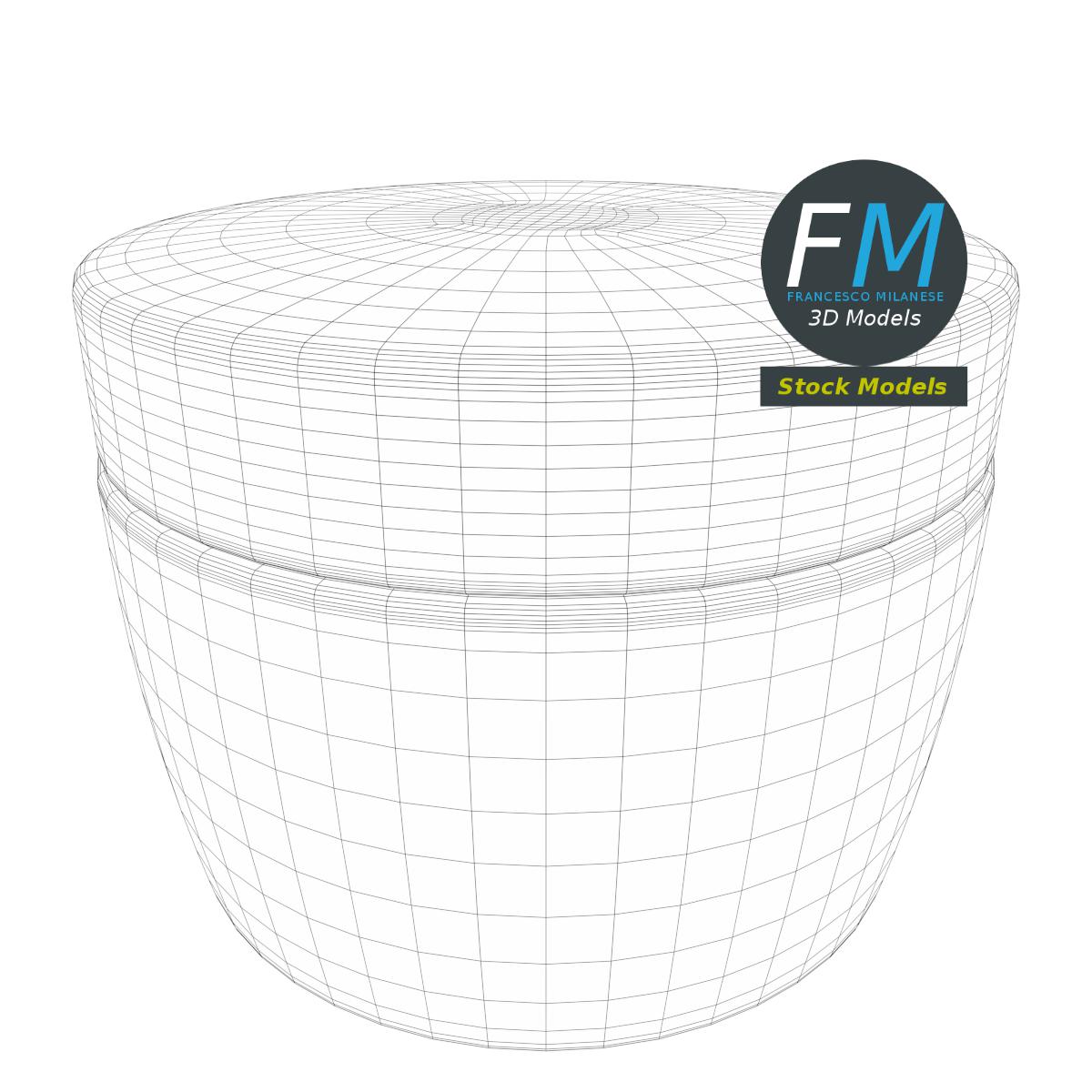 3D-Modell - Gesichtscremetiegel - 07