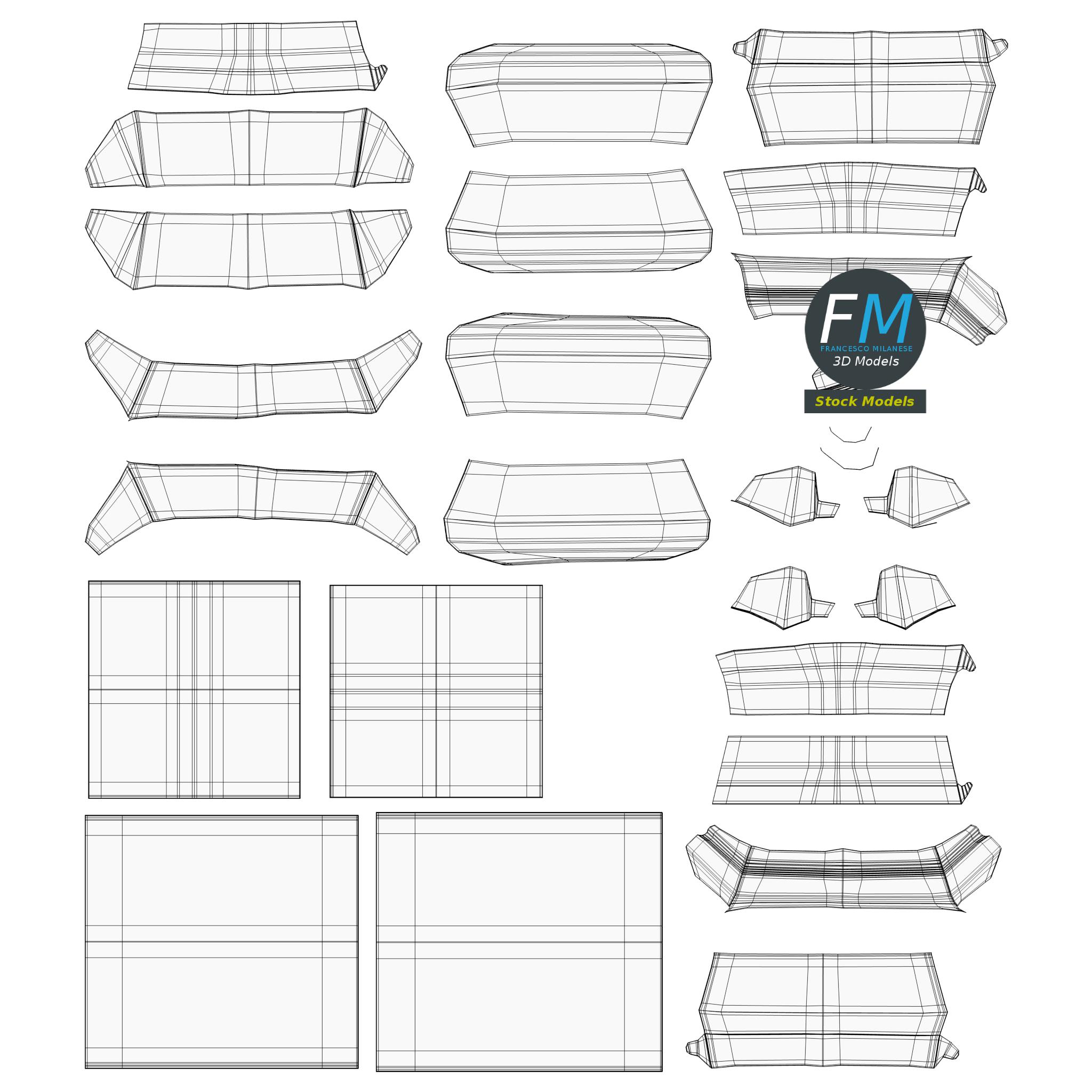 3D-Modell - Leere Fast-Food-Verpackungen - 11