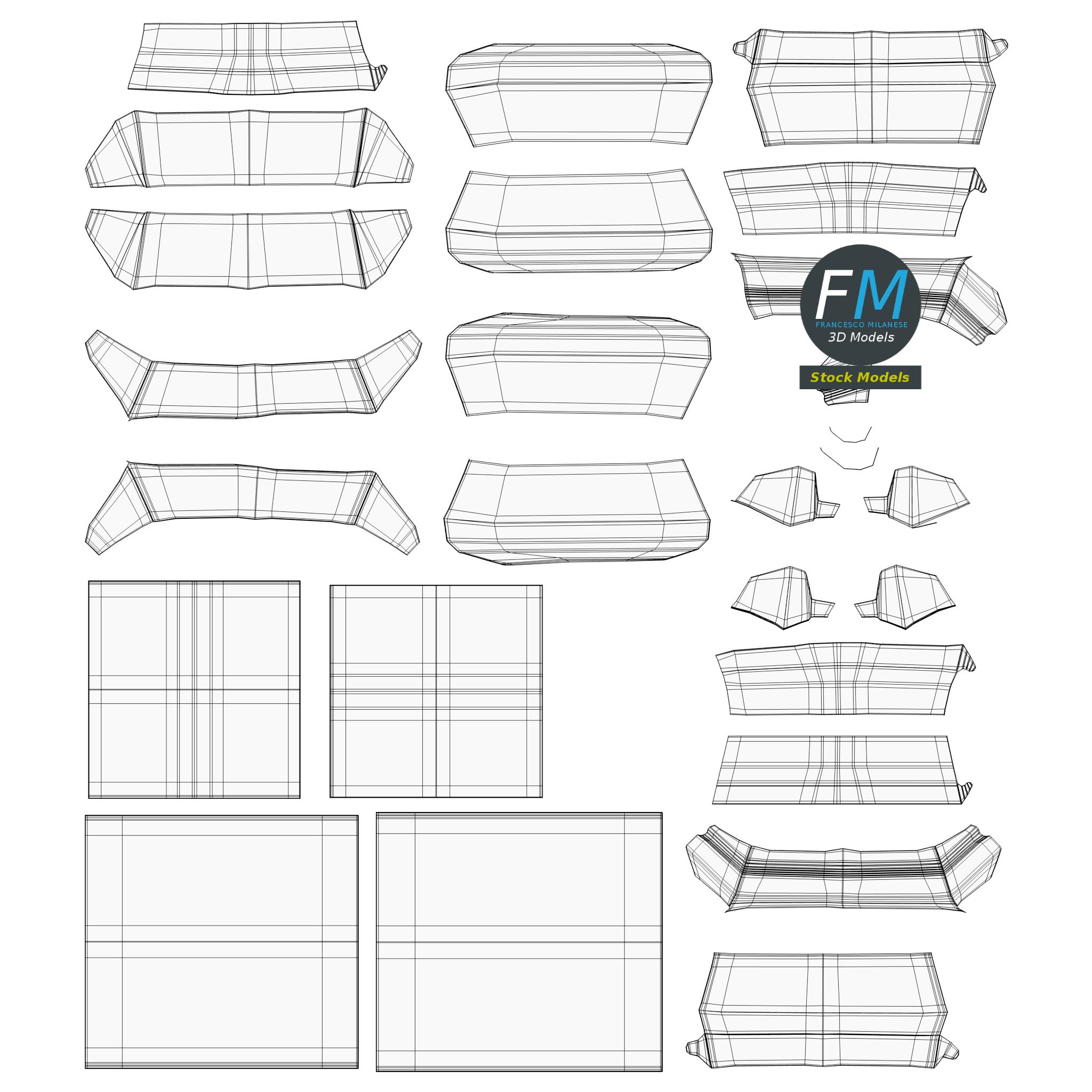 3D-Modell - Leere Fast-Food-Verpackungen - 12