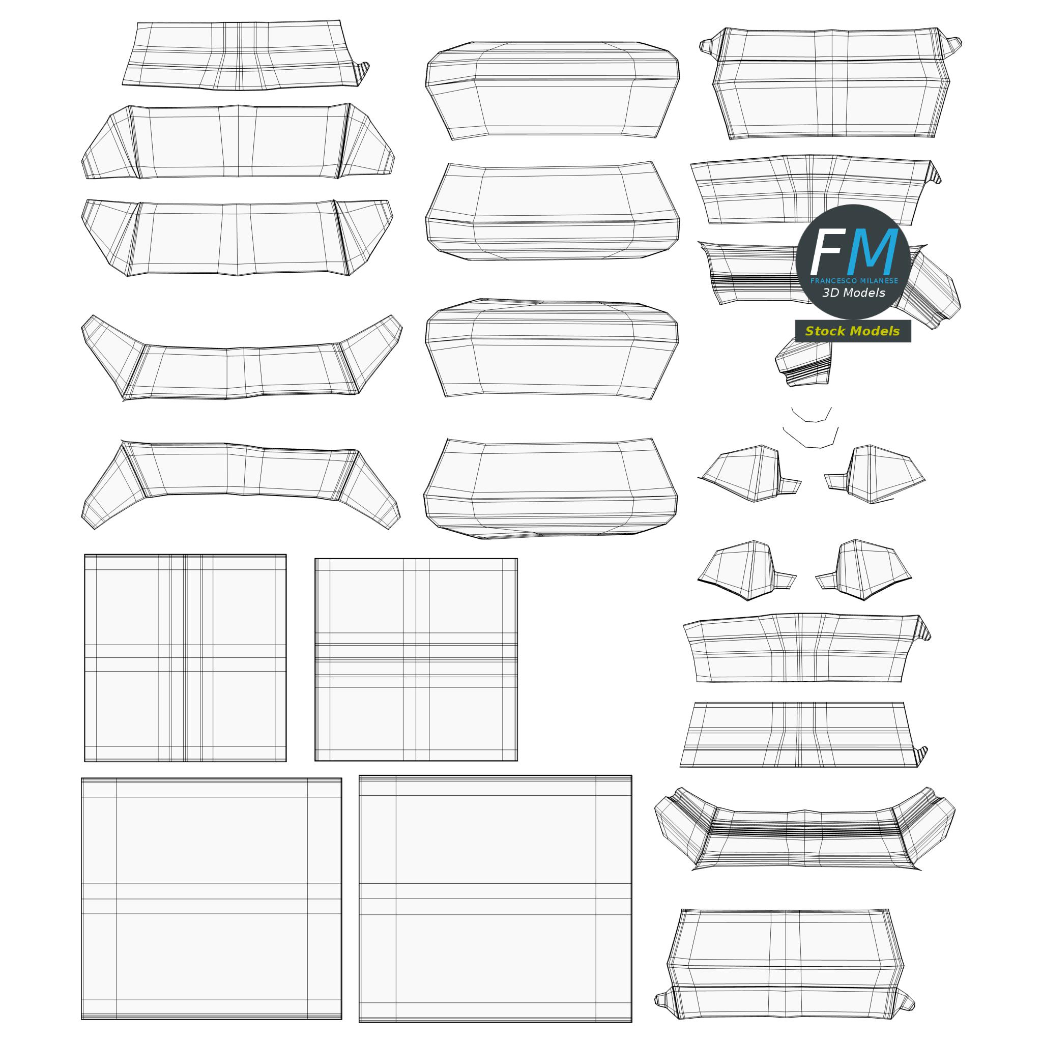 3D-Modell - Leere Fast-Food-Verpackungen - 13