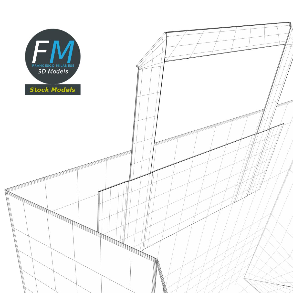 3D-Modell - Fast-Food-Papiertüte - 08