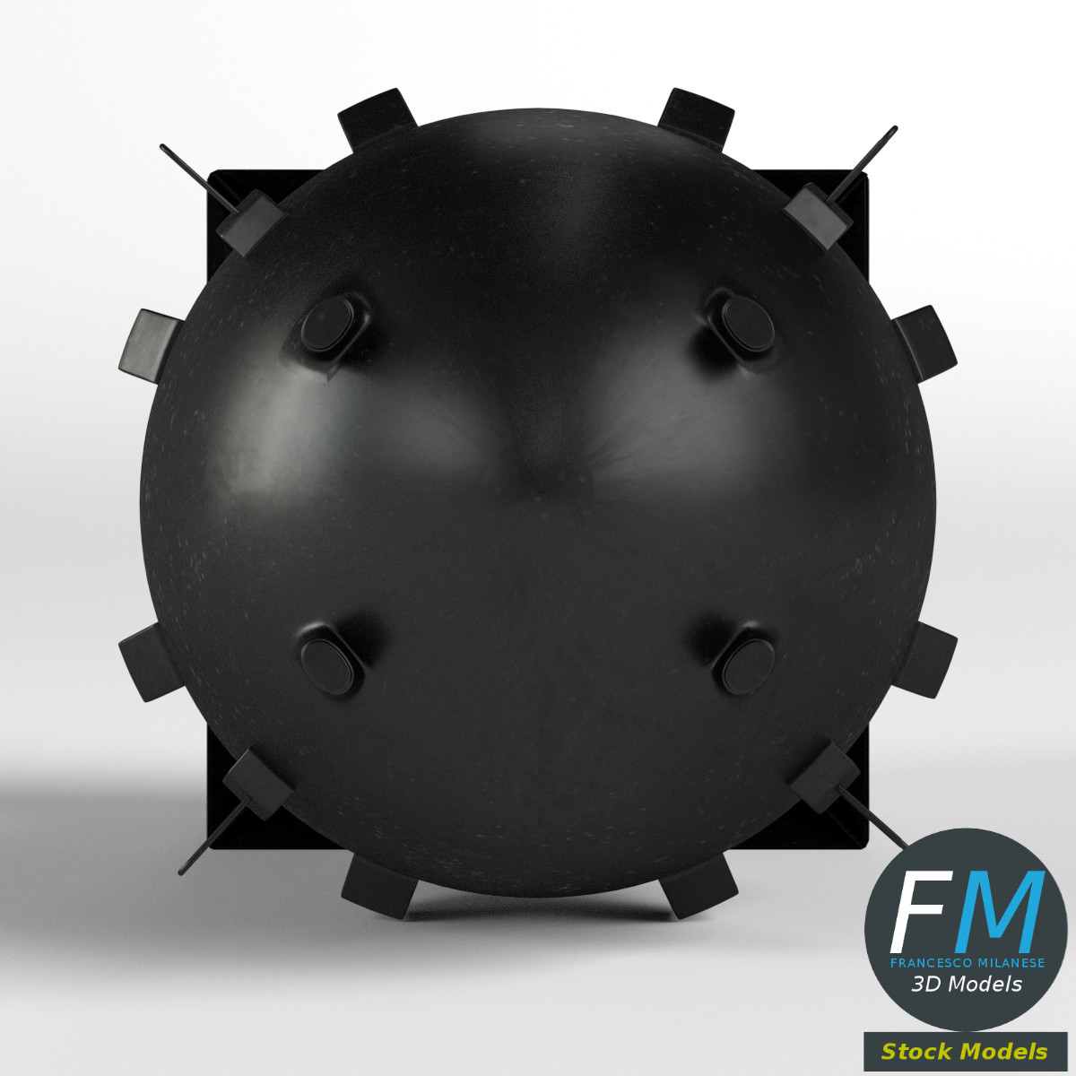 3D-Modell - Fat-Man-Atombombe - 03