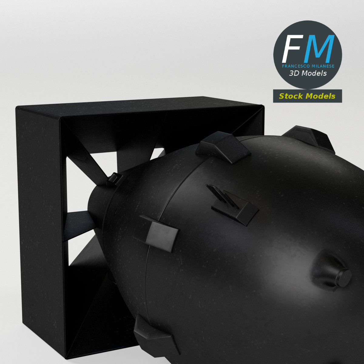 3D-Modell - Fat-Man-Atombombe - 05