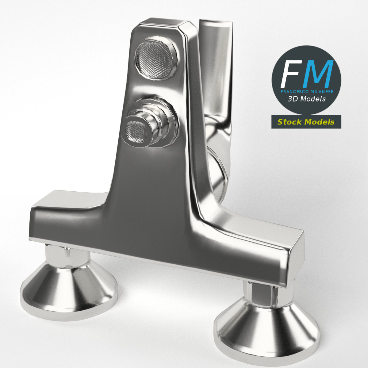 3D-Modell - Einhebel-Wandarmatur - 05