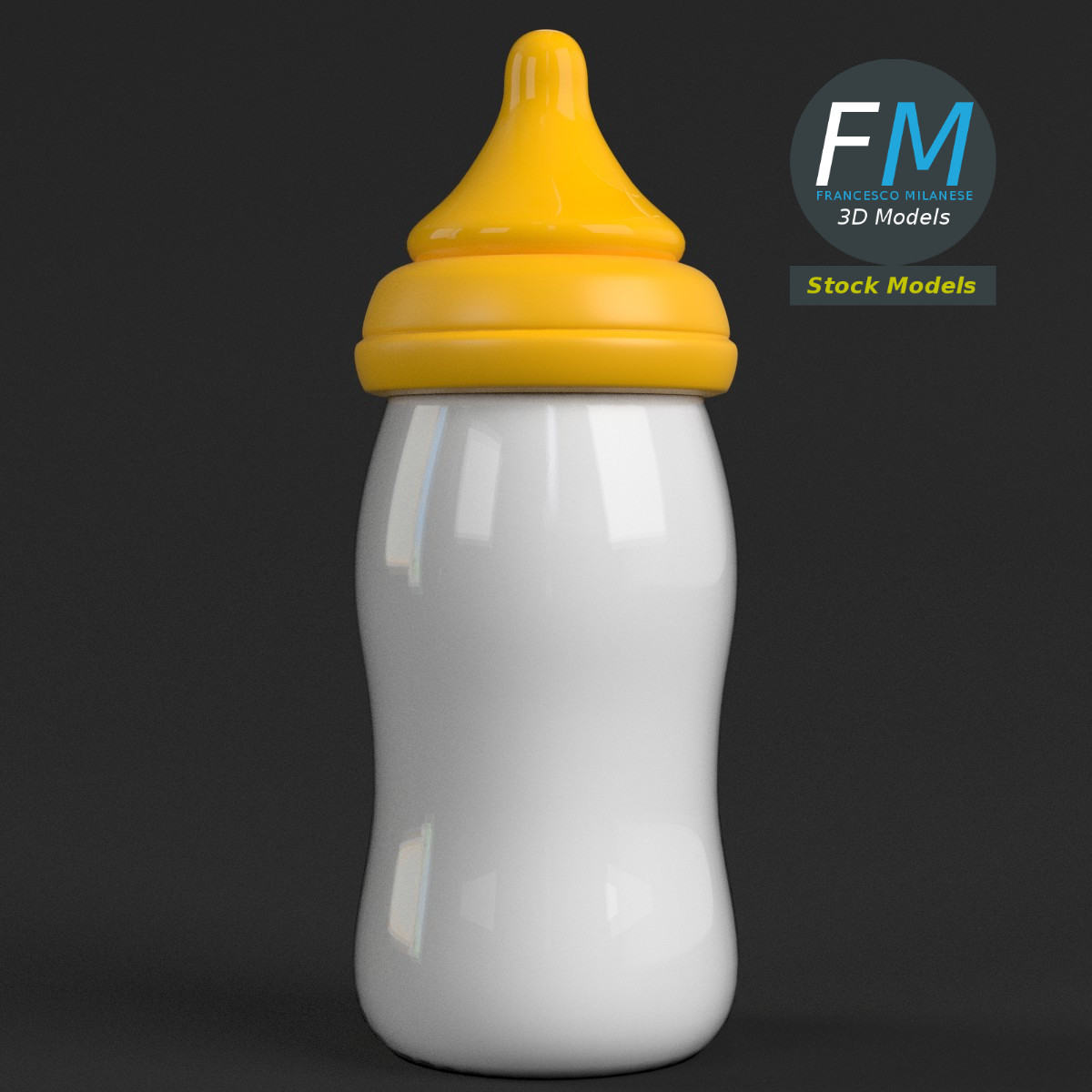 3D-Modell - Babyflasche - 01