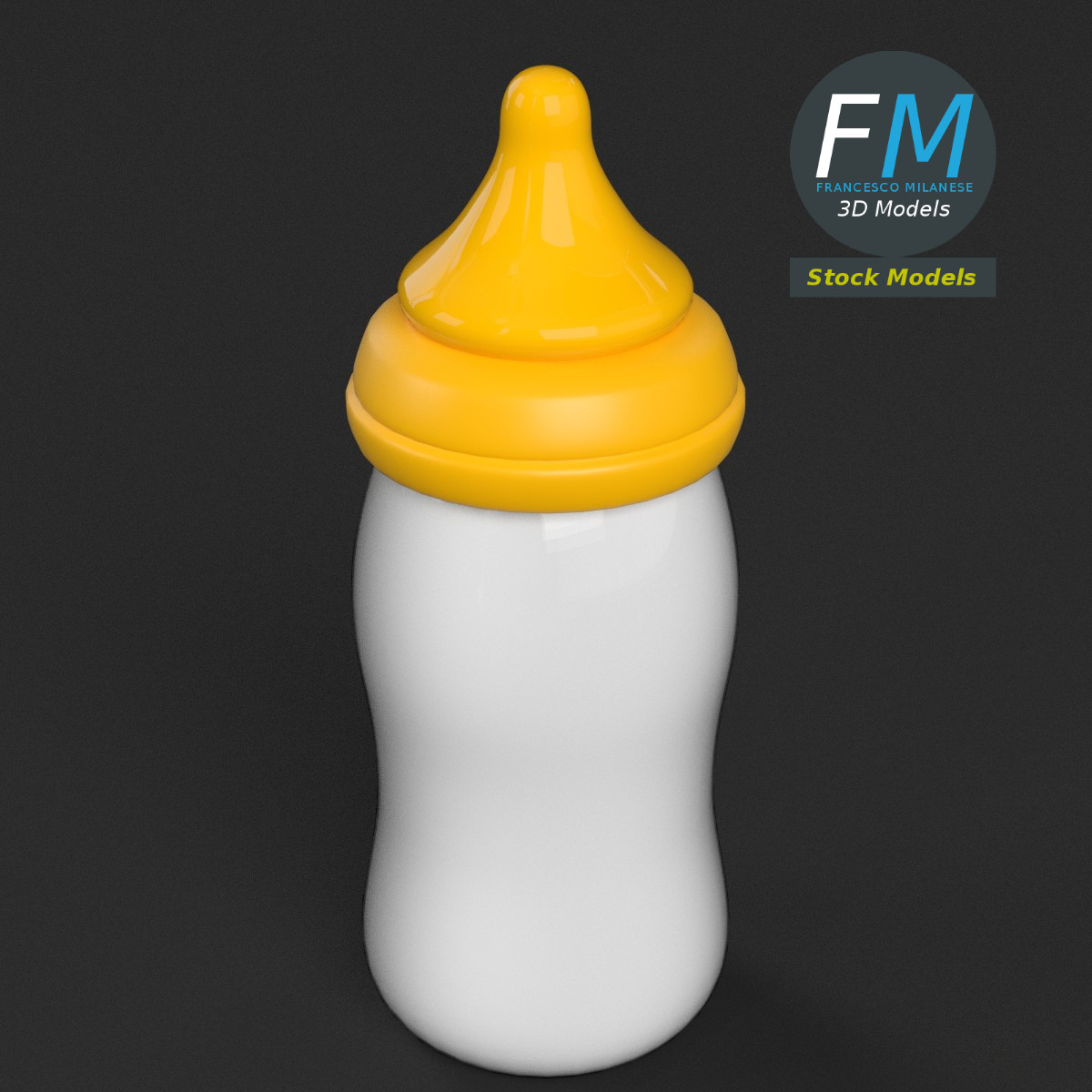 3D-Modell - Babyflasche - 02