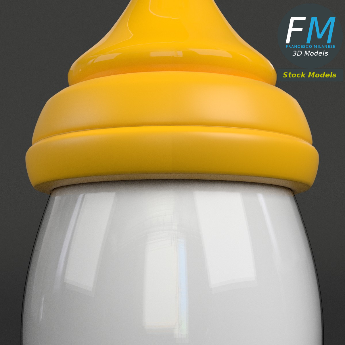 3D-Modell - Babyflasche - 04