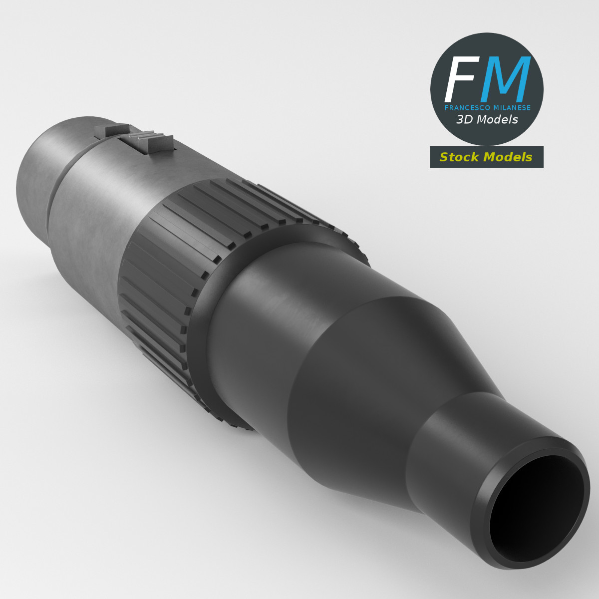 3D-Modell - XLR-Audiobuchse - 05