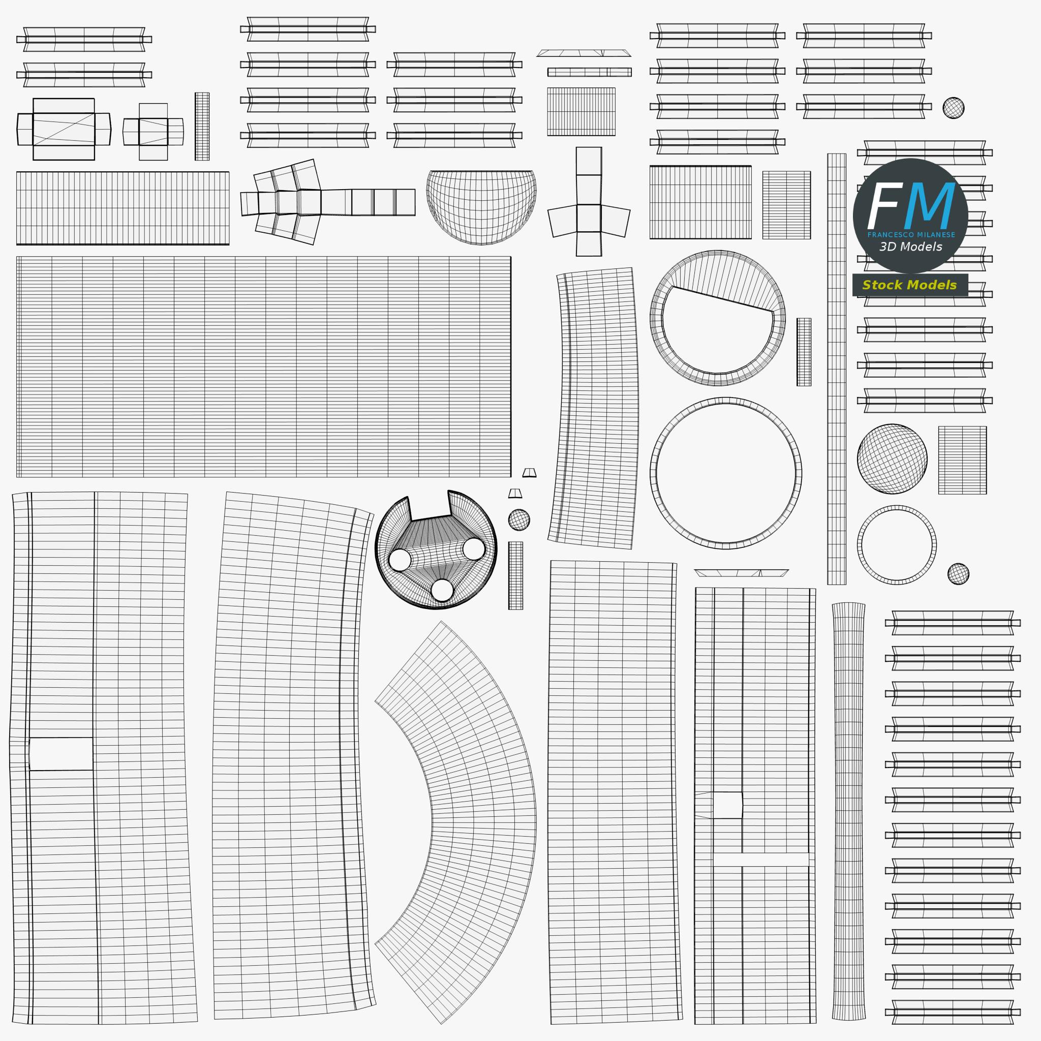 3D-Modell - XLR-Audiobuchse - 11 3D-Modell - XLR-Audiobuchse - 11