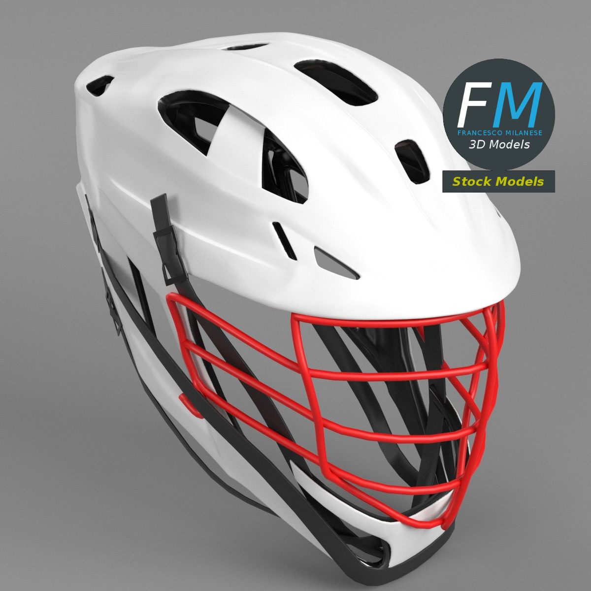 3D-Modell - Feldsporthelm - 01
