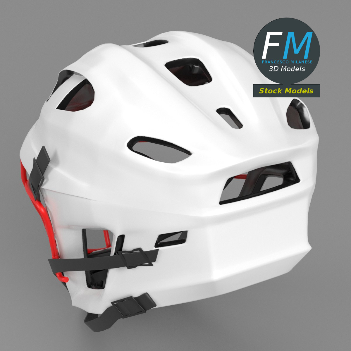 3D-Modell - Feldsporthelm - 02