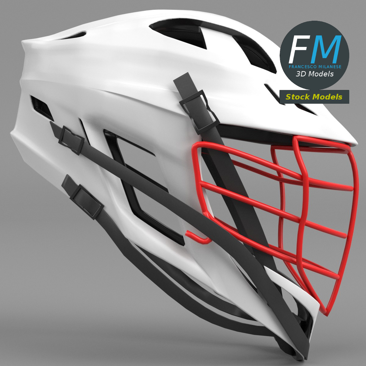 3D-Modell - Feldsporthelm - 04