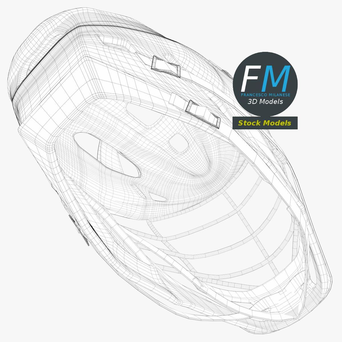 3D-Modell - Feldsporthelm - 08