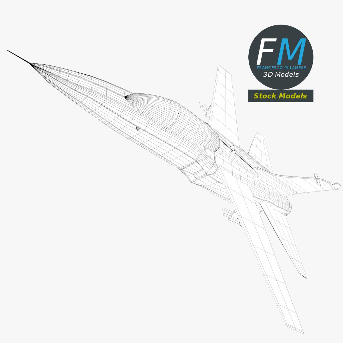 3D-Modell - Basismodell eines Kampfflugzeugs - 07