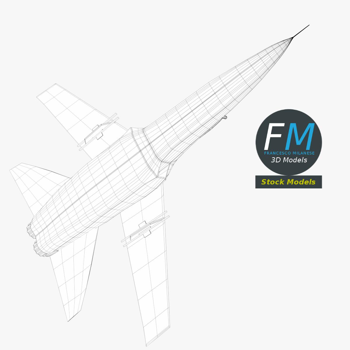 3D-Modell - Basismodell eines Kampfflugzeugs - 08