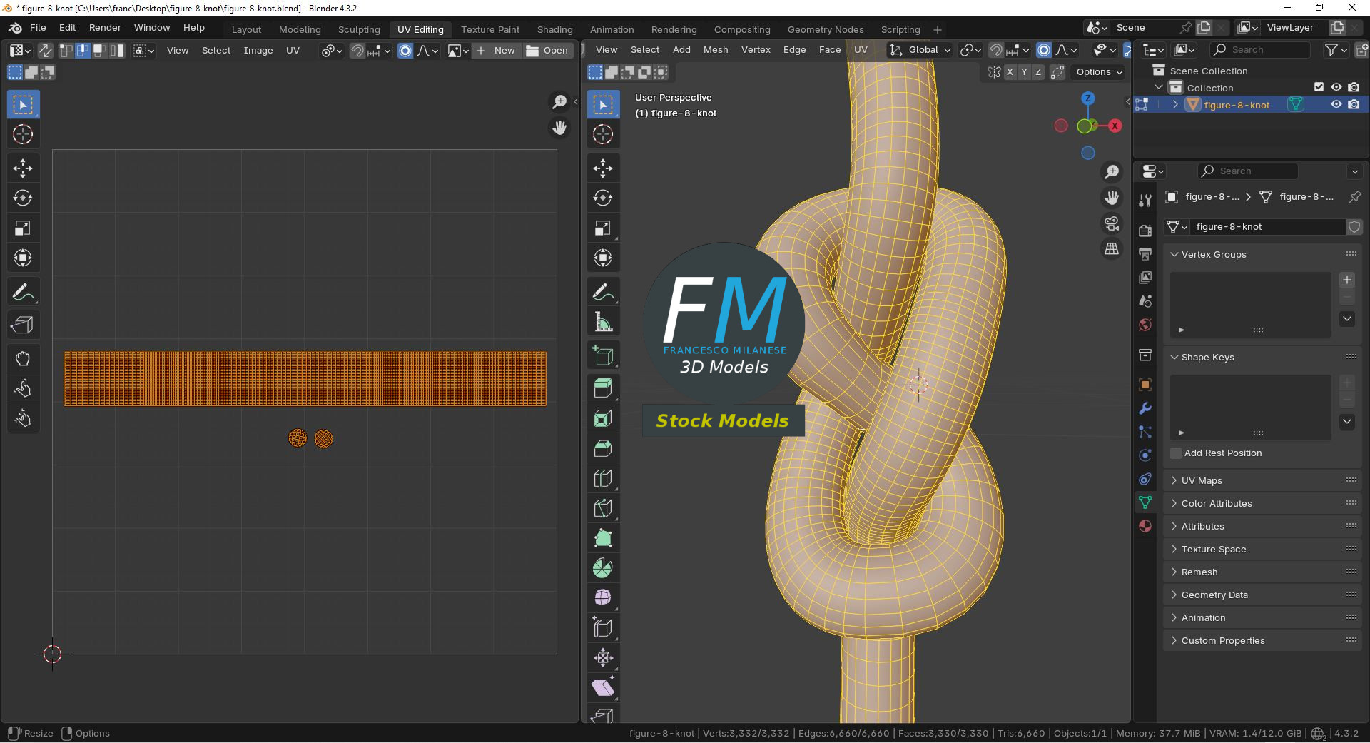 3D-Modell - Achterknoten - 10