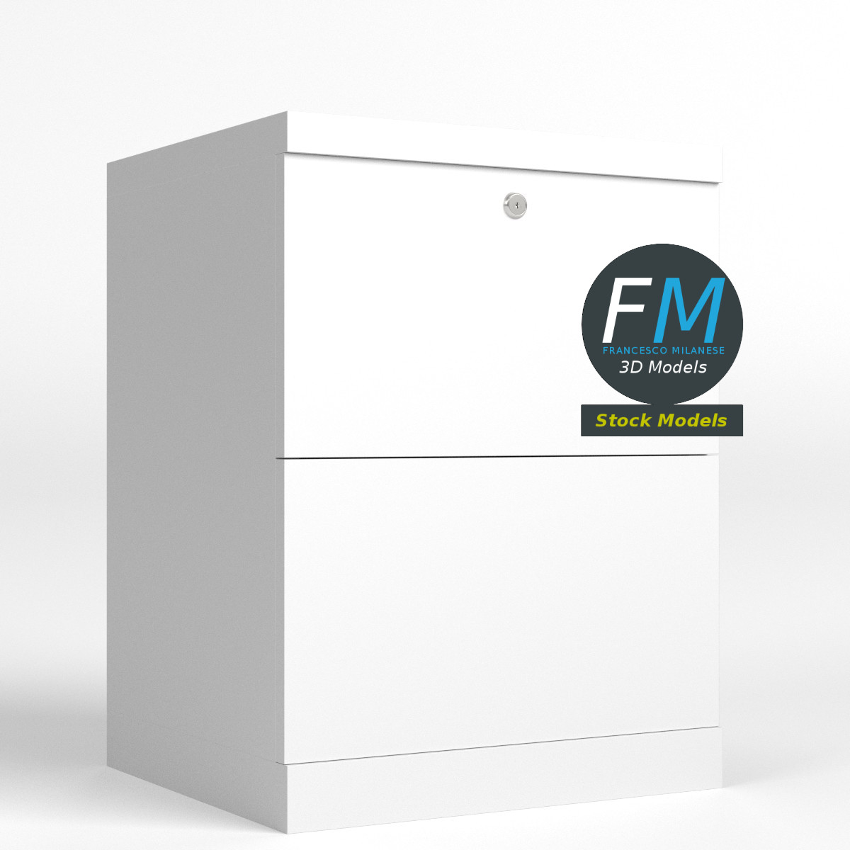 3D-Modell - Aktenschrank - 03