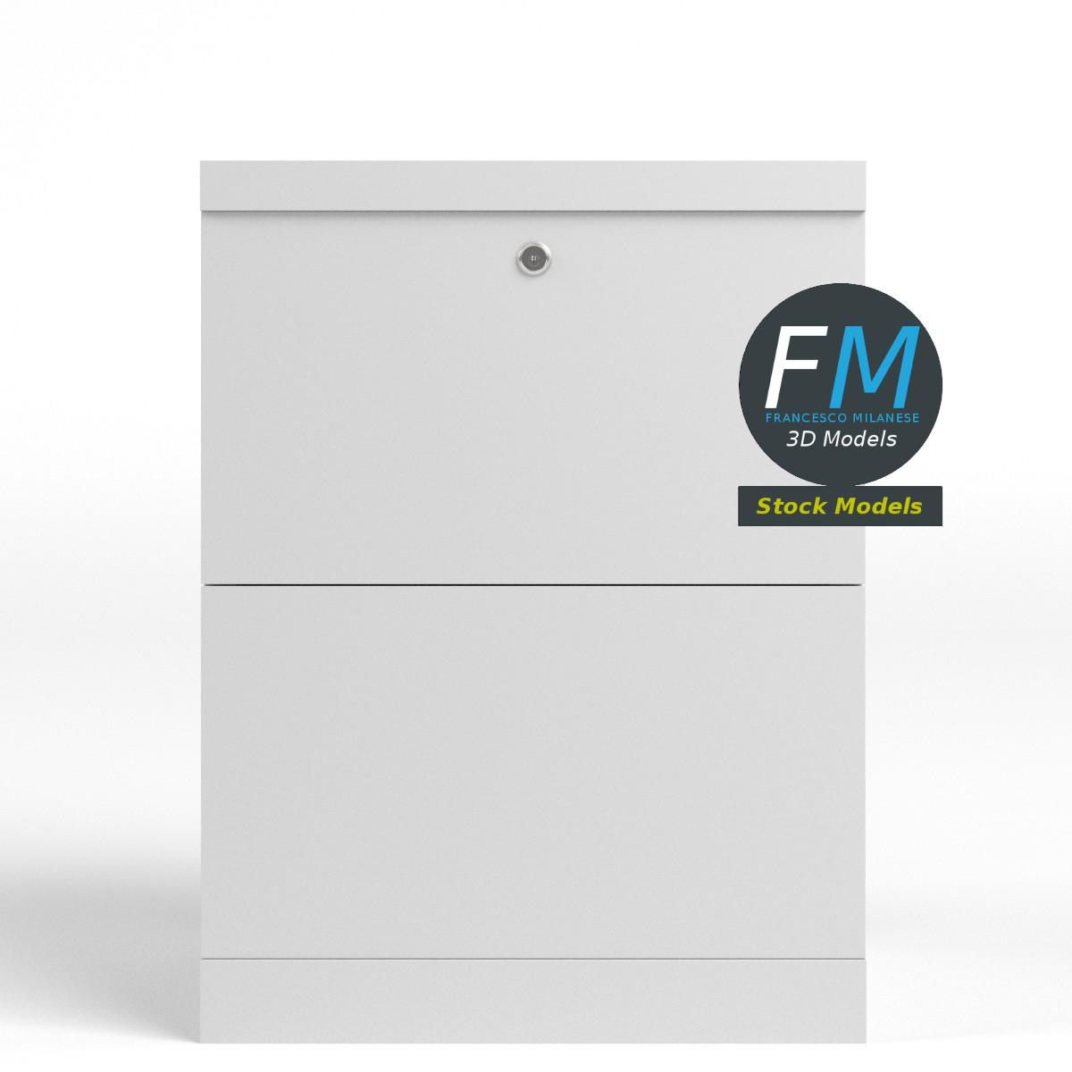 3D-Modell - Aktenschrank - 04