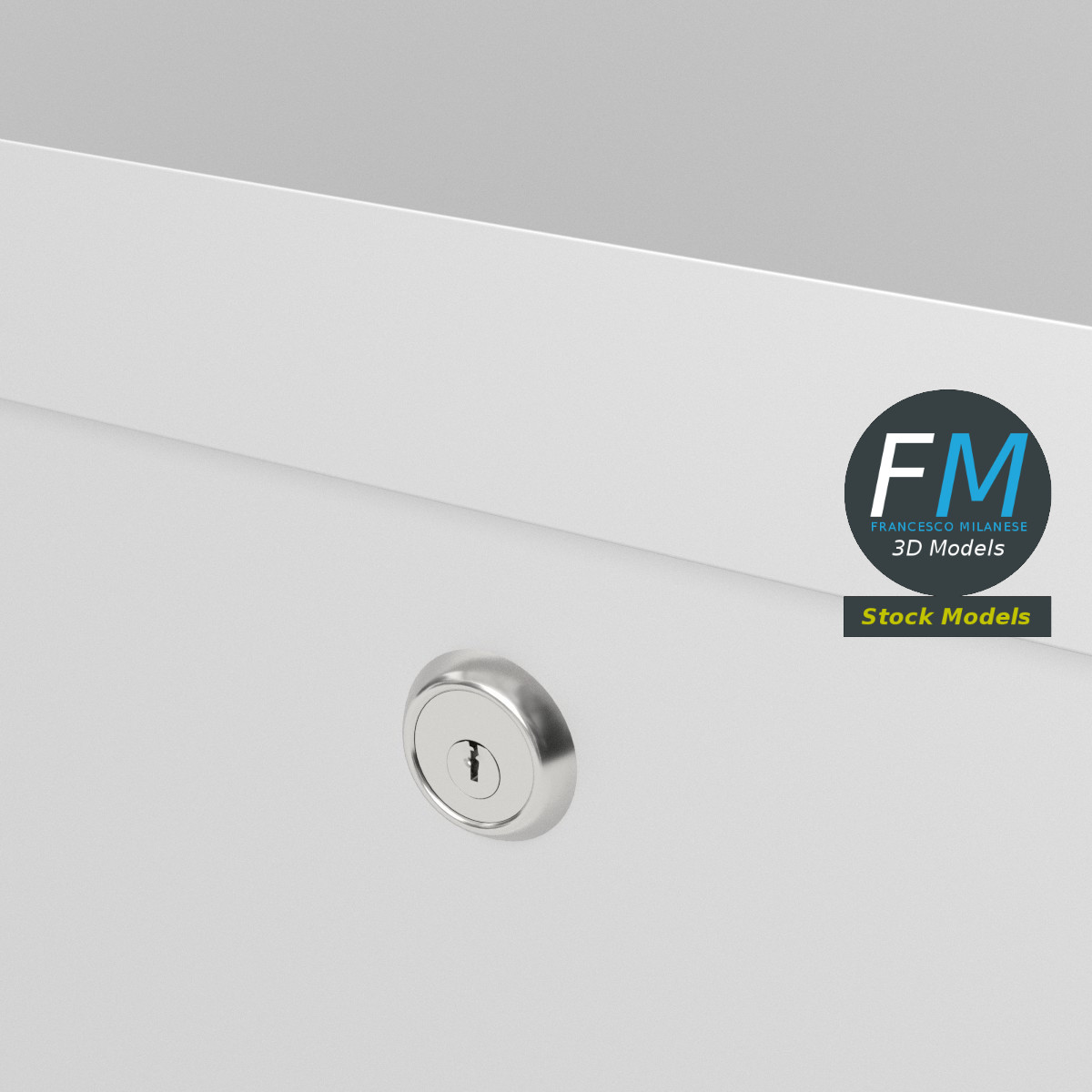 3D-Modell - Aktenschrank - 05