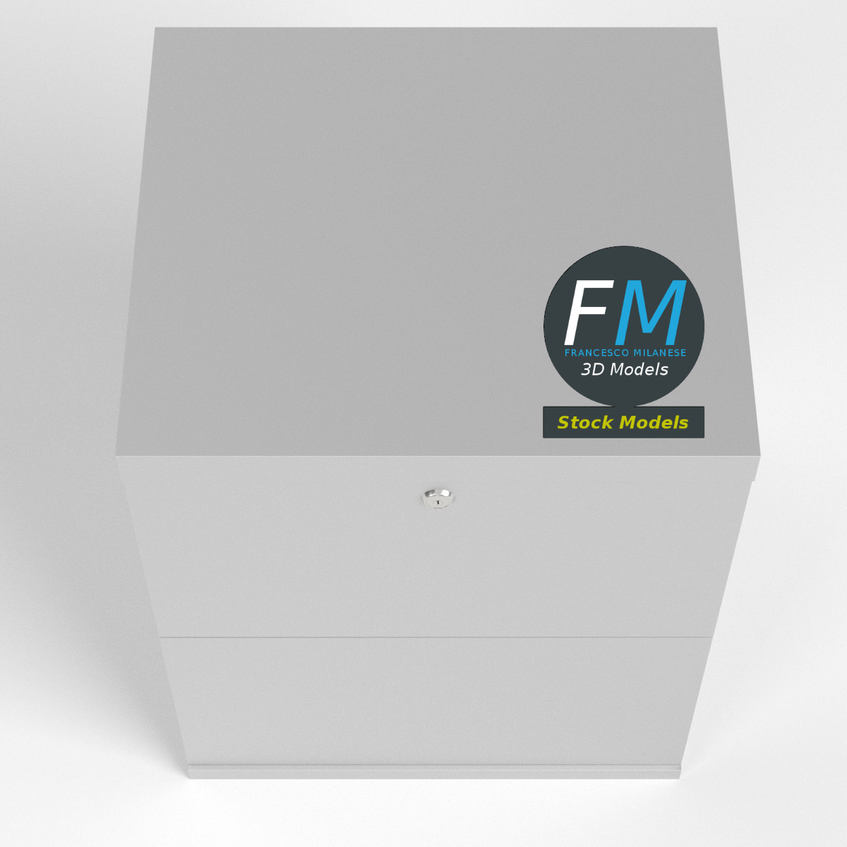 3D-Modell - Aktenschrank - 06