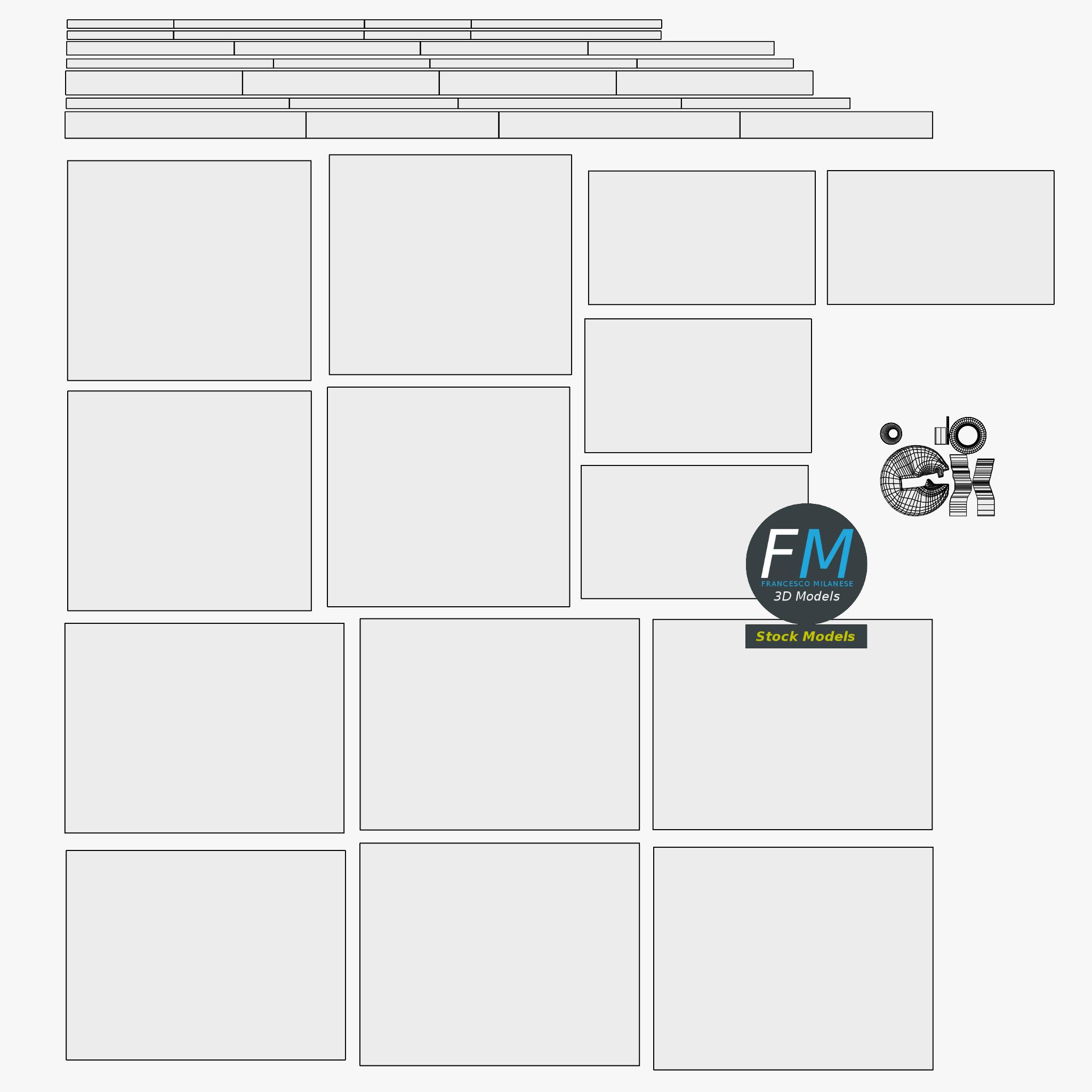 3D-Modell - Aktenschrank - 11 3D-Modell - Aktenschrank - 11