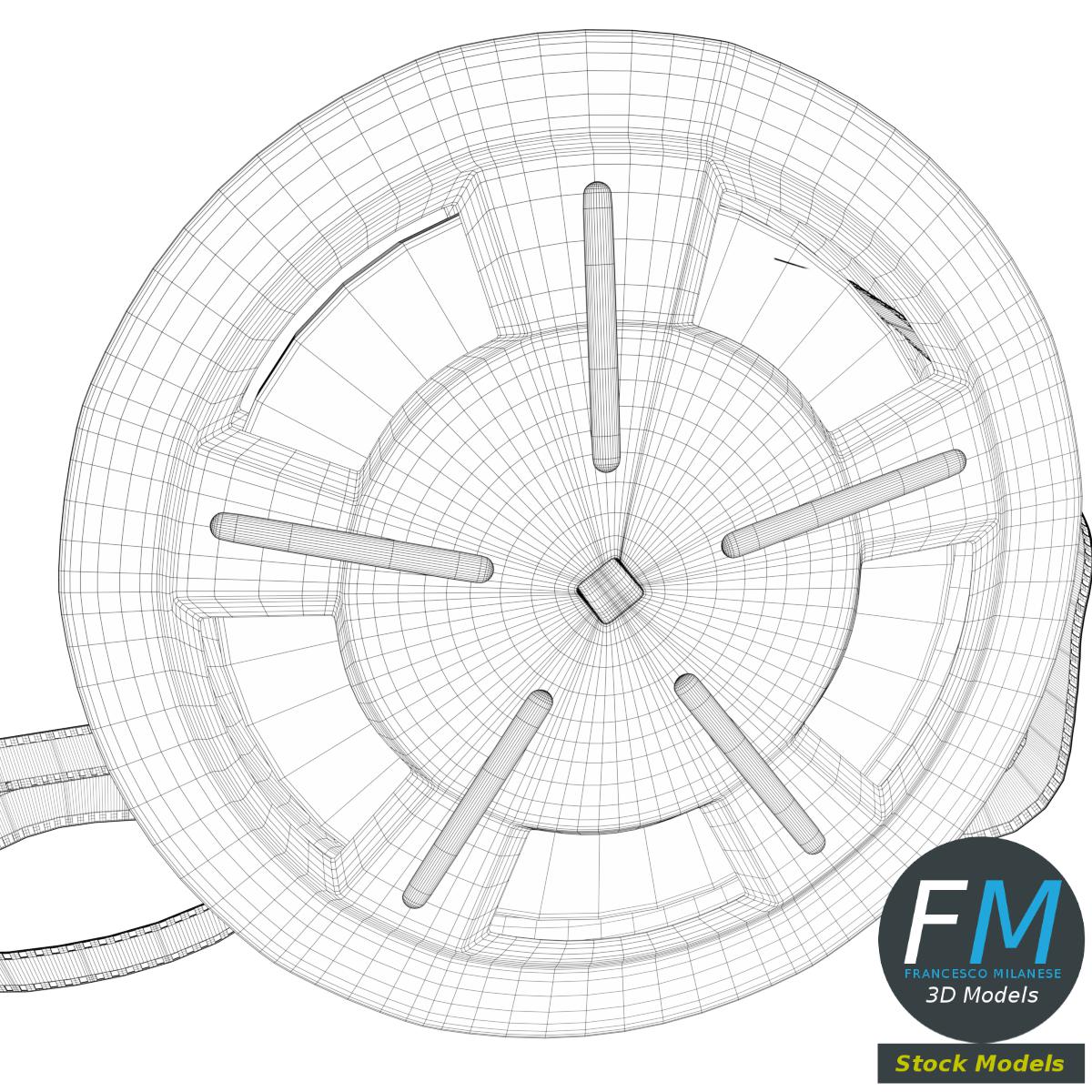 3D-Modell - Filmspule mit Filmstreifen - 07