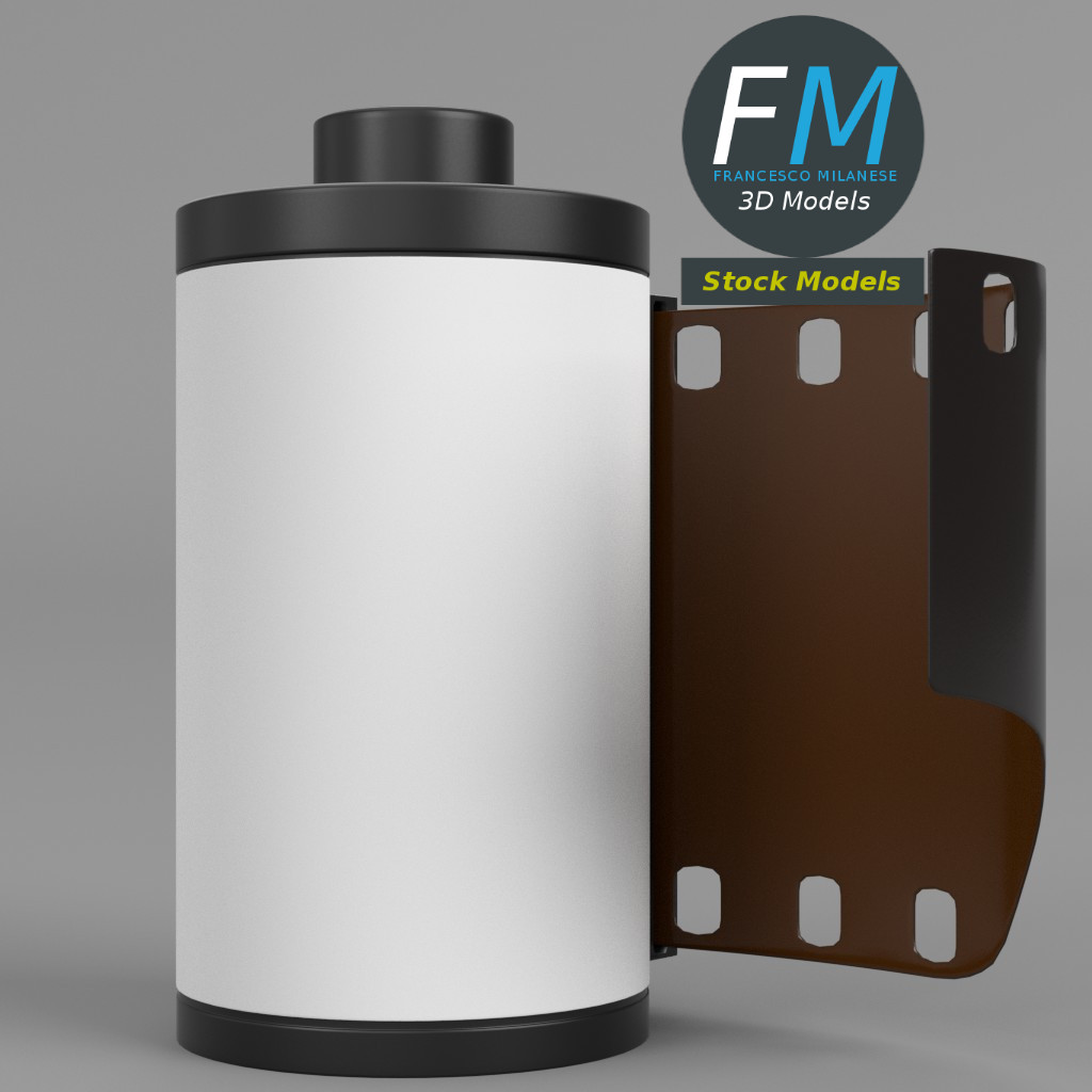 3D-Modell - Fotofilmrolle - 03