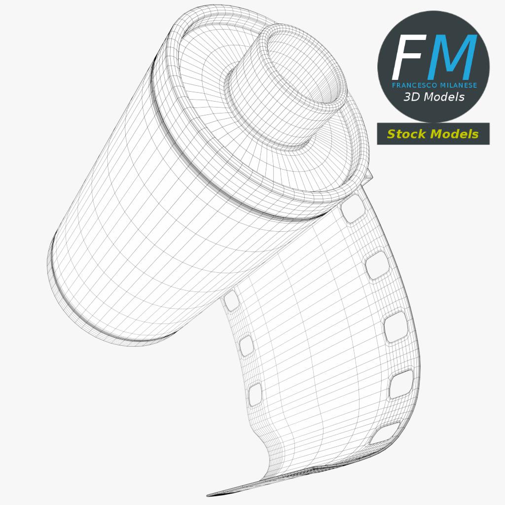 3D-Modell - Fotofilmrolle - 08