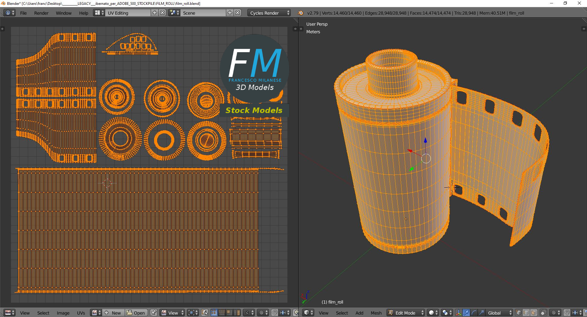 3D-Modell - Fotofilmrolle - 10